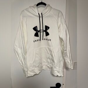 Under Armour Cream Hoodie with Black Accents